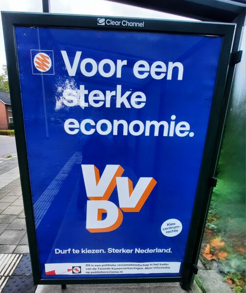 Bestand:Poster VVD TK25 bushokje.jpg