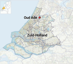 Ligging Oud Ade in Zuid-Holland.png