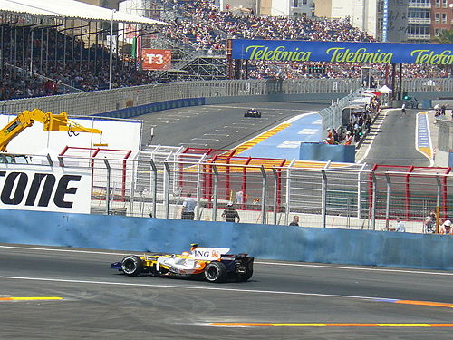Race in het Valencia Street Circuit